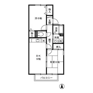 メゾンボナール・スプリング A棟【1階】の間取り