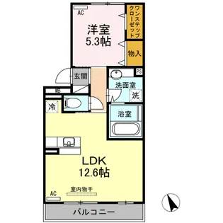 アプリコット【3階】の間取り