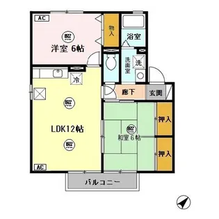 グランジュールTOJIKI B棟【1階】の間取り