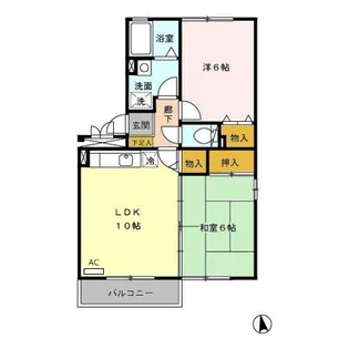 エアーズロック【1階】の間取り