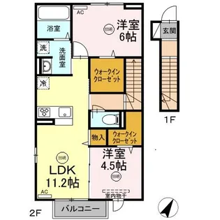 ルミネ マーレ【2階】の間取り