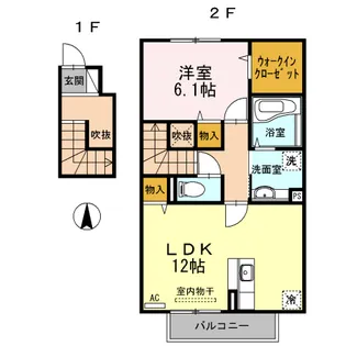サニーコート宮崎駅東【2階】の間取り