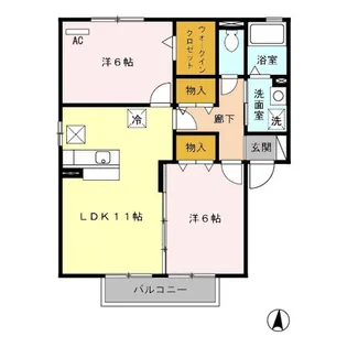 メゾンY【1階】の間取り