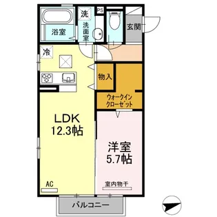 メゾン ド ルミエール【1階】の間取り