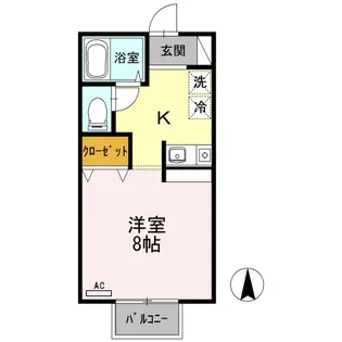 ジェネスハイツ A棟【2階】の間取り