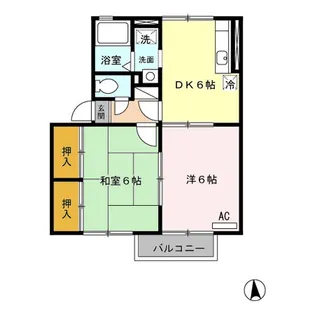 ファミール小春の里 B棟【2階】の間取り