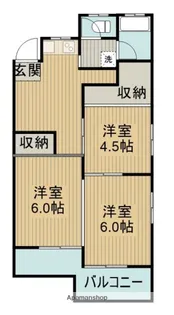 サニーハイツ【1階】の間取り
