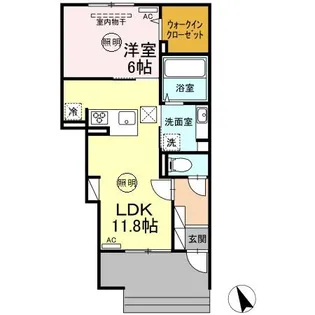 リヴィエール大王【1階】の間取り