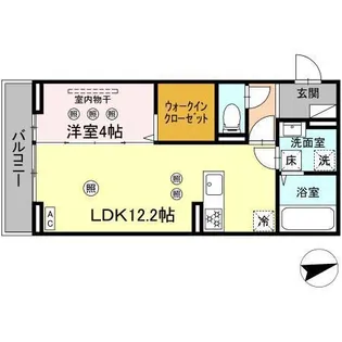 DーRESENAKJ【2階】の間取り