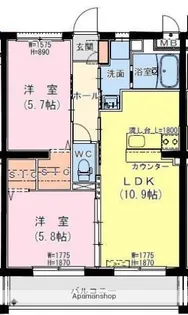 サンテラス TUTOMI【4階】の間取り