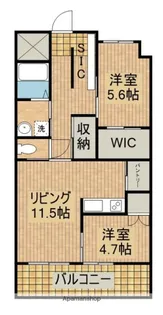 ディアコート新栄【703号室】の間取り