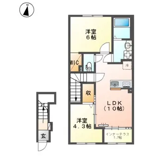 さくら【2階】の間取り
