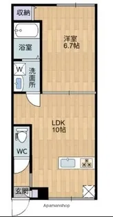 UNO PALLAZO【303号室】の間取り