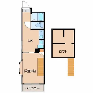 パレス吉村【207号室】の間取り