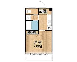 MGコーポ神宮【4階】の間取り