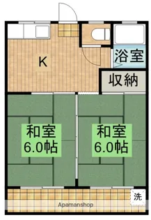 KYOWAコーポ【202号室】の間取り