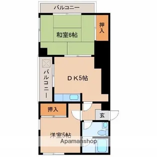 ライフインコダマ【1階】の間取り