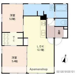 フレグランスひろせ【D101号室】の間取り