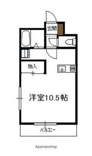セレニティ川添A棟【107号室】の間取り