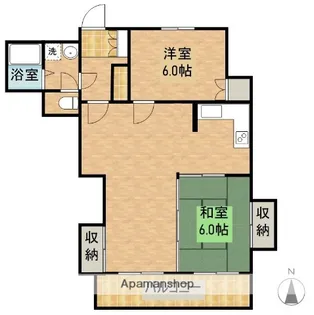 バンベールハウスA【402号室】の間取り