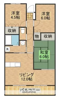 サザンコンフォート【2階】の間取り