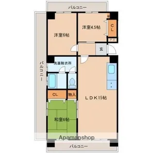 リバティーセトル加納【102号室】の間取り