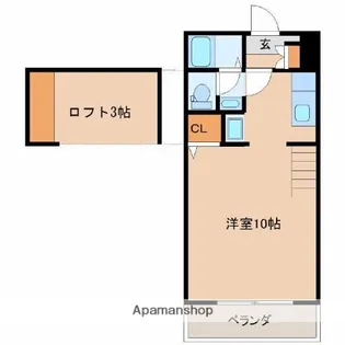 ブルージュハイム【205号室】の間取り