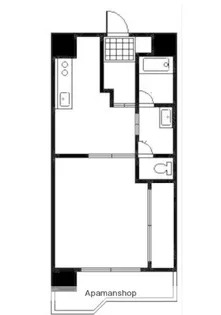 第6シャトーモリオカ【412号室】の間取り