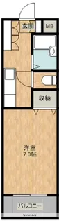 コスタ吉村【414号室】の間取り