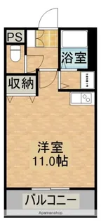 カレッジタウンKOKUSAI【613号室】の間取り