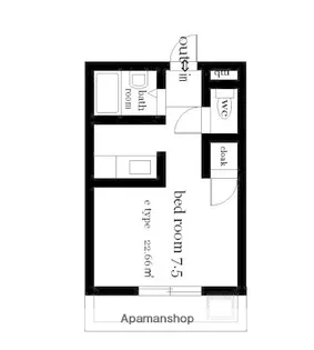 オクトワール宮崎西【3階】の間取り