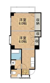 リバータウン恒久【304号室】の間取り
