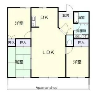 パストラル柳丸Ⅰ【7階】の間取り