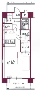 KO OLINA YANAGIMARU【301号室】の間取り