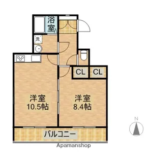 サンシャインSPOT【402号室】の間取り