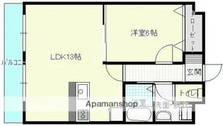 J.FEELⅢ【601号室】の間取り