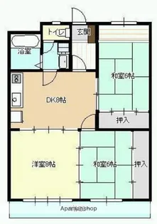坂本第2マンション【4階】の間取り