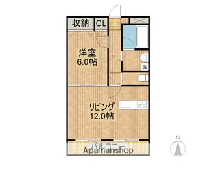 アークヒルズ橘通り【10階】の間取り