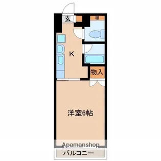 プチメゾン鶴島【103号室】の間取り