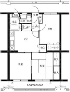 ユーミー旭【2階】の間取り
