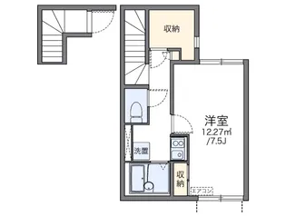 レオネクストパシフィックメゾン【2階】の間取り