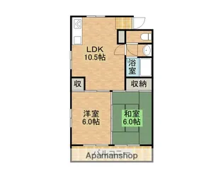 トレジャーハウス黒木【402号室】の間取り