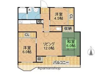 サンコーポラス(大塚)【4D号室】の間取り