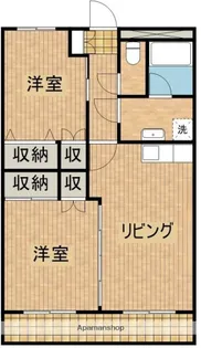 コモド花山手【307号室】の間取り