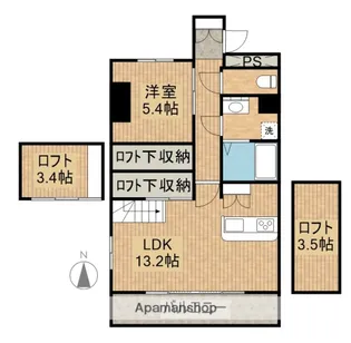アークパル【301号室】の間取り