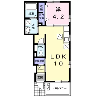 イーノ【1階】の間取り