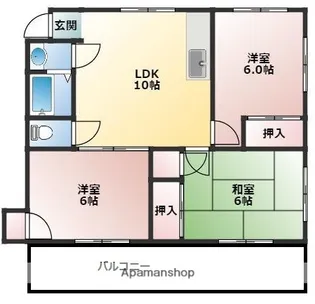 アライブⅢ【401号室】の間取り