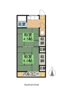 レジデンストピカ【Ⅱ205号室】の間取り