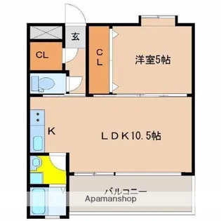 リヴィエールトピカ【7階】の間取り