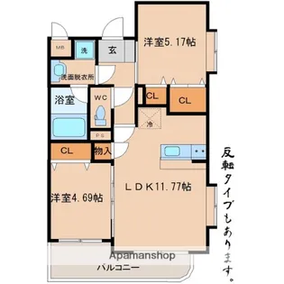 SKYWARD MOUNTAIN RESIDENCE【208号室】の間取り